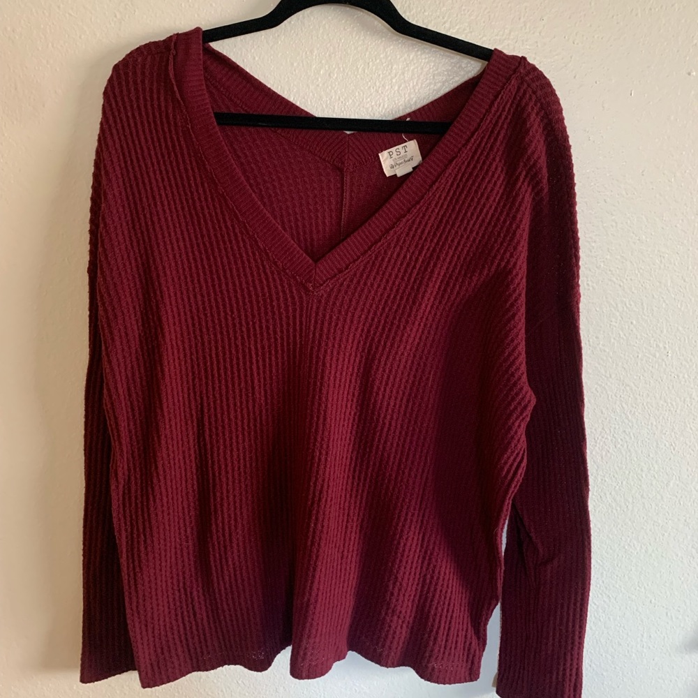 PST Waffle Long Sleeve Top